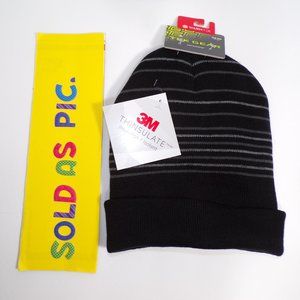 Tek Gear Men's  WarmTek Striped Knit Watch Cap NWT